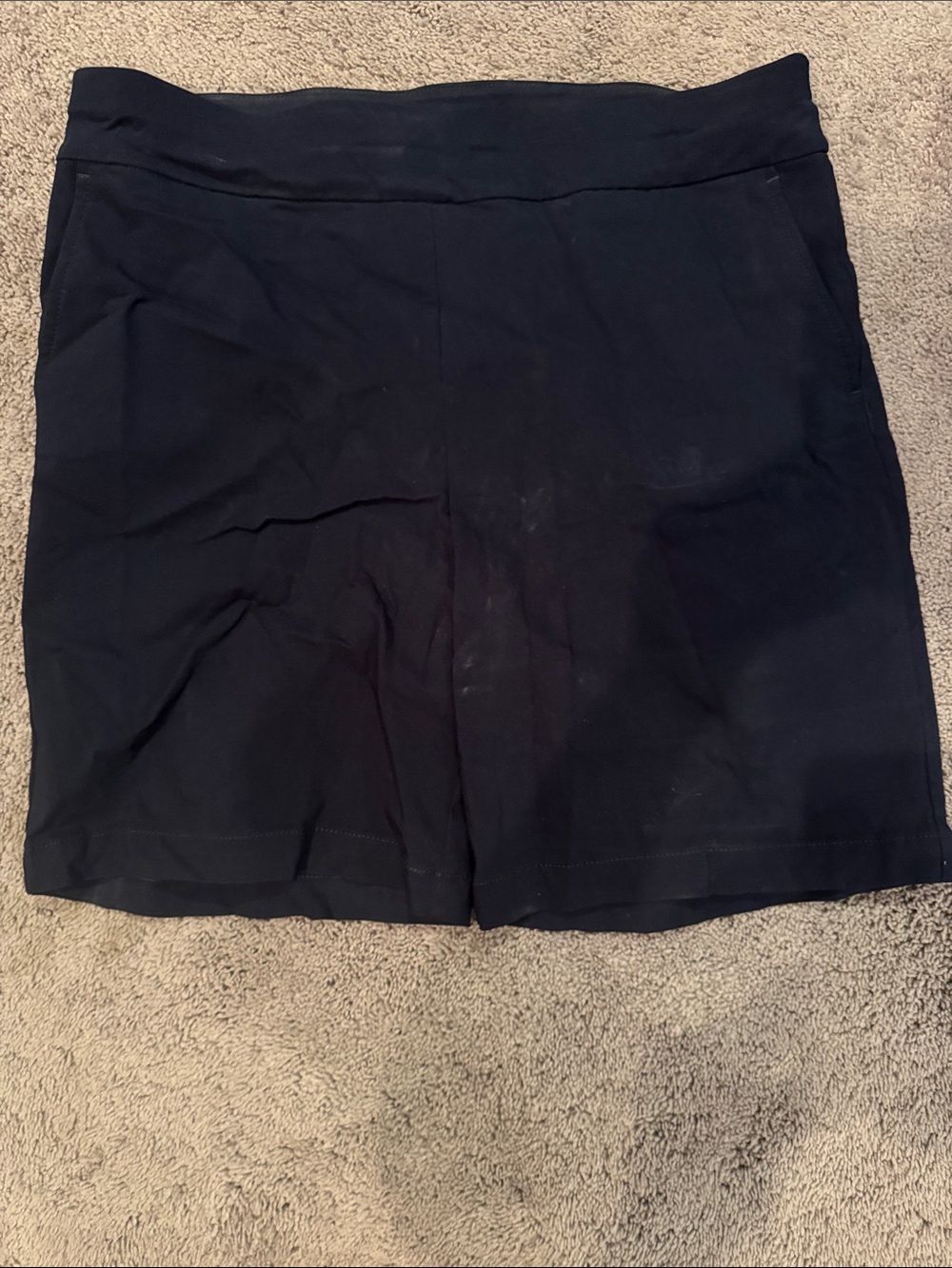 Talbots Black Pull-On Bermuda Shorts